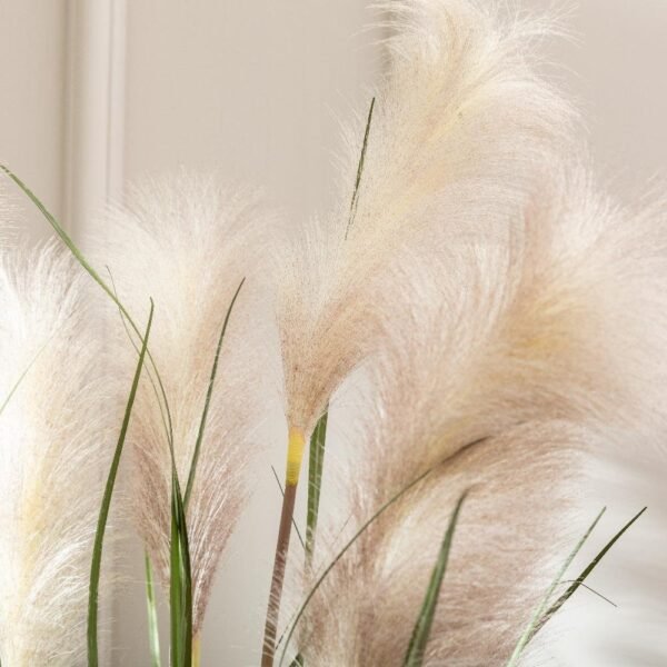 Artificial Pampas Grass In Bernd Imperial Brown Planter - Image 3