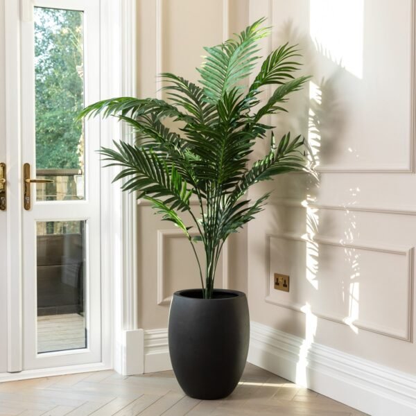 Artificial Paradise Palm Tree UV/IFV in Black Planter - Image 2